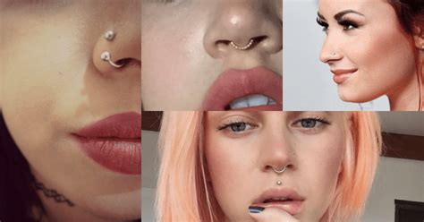 Cuidados e ideias de piercings no nariz 